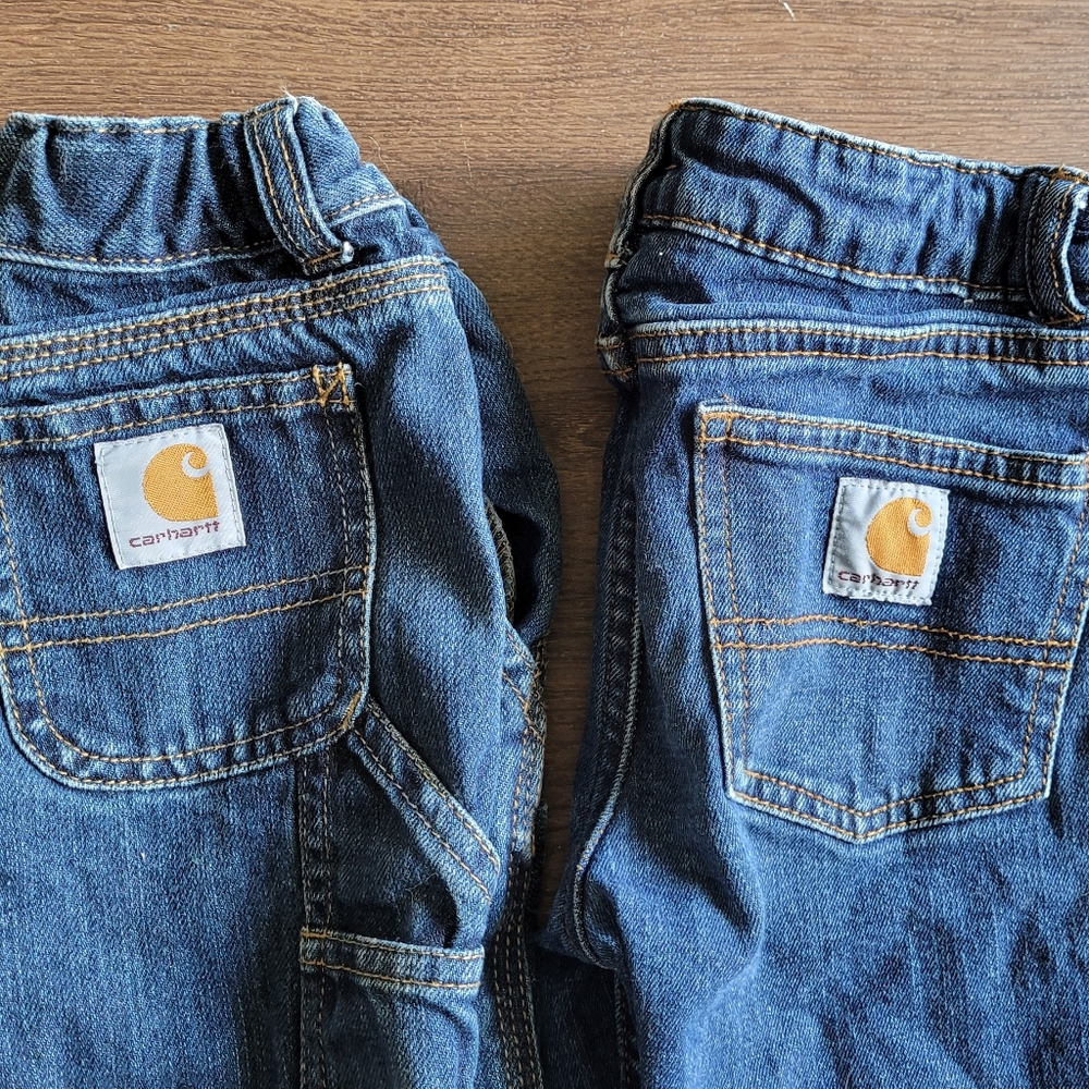 2 pairs of Boys Carhartt Jeans